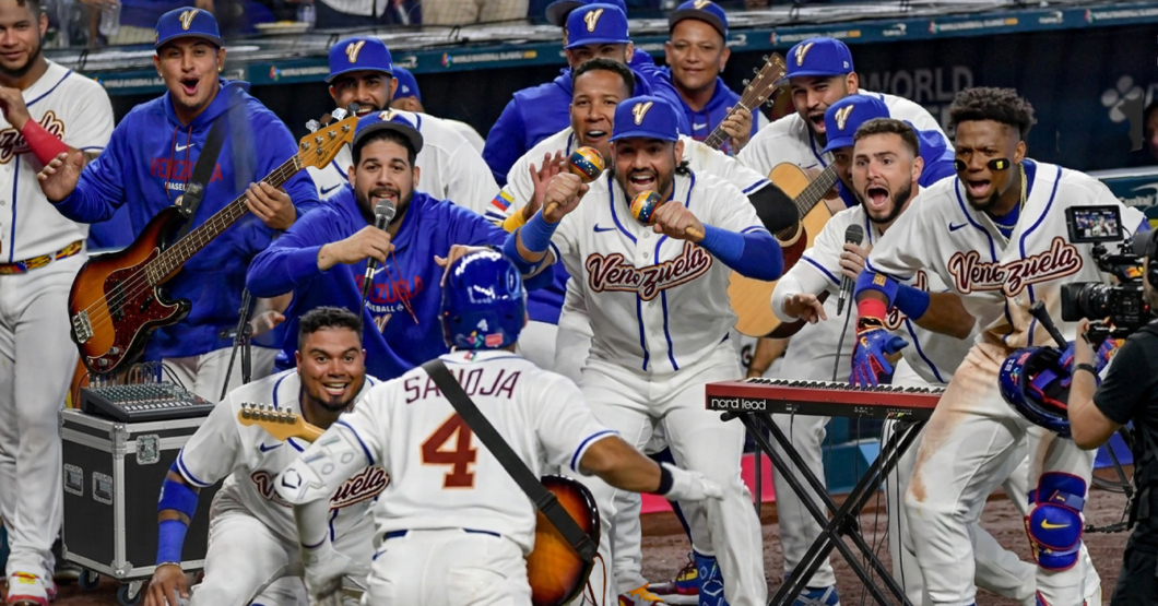Selección de Venezuela graba Free Cover en el dugout