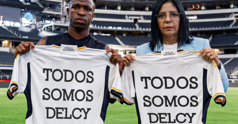 Vinicius Jr. se solidariza con Delcy