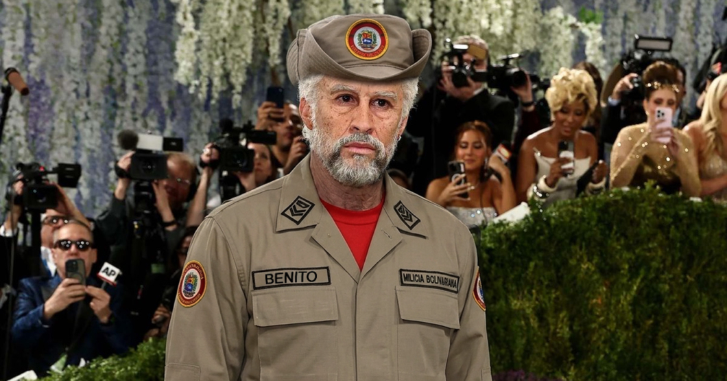 Bad Bunny rompe los esquemas al llegar vestido de miliciano al Met Gala