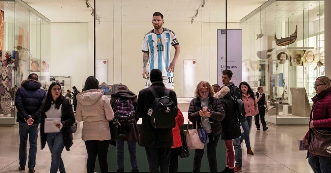 Inglaterra toma represalias contra Argentina secuestrando a Messi para exhibirlo en el museo británico