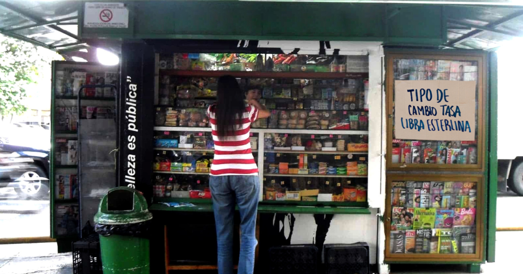Kiosco en Caracas empieza a cobrar a dólar tasa libra esterlina