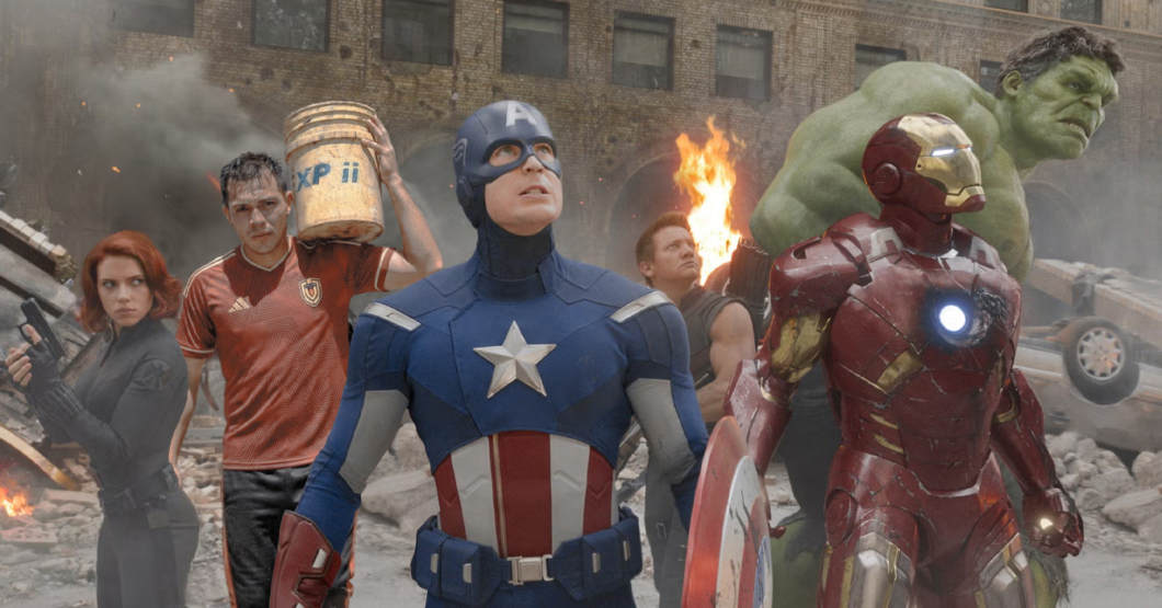 Avengers fichan a chamo que lava, friega, pasa coleto y se baña con 10 minutos de agua