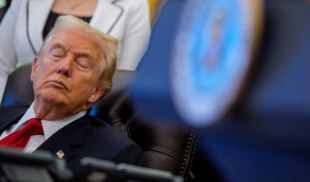 Trump se queda dormido con discurso de Trump
