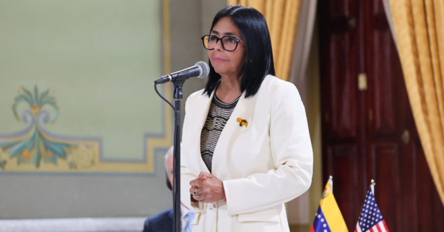 Delcy aplaza la Navidad hasta el cumpleaños de Donald Trump